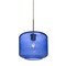 Besa Lighting Niles 10 Cord Pendant, Blue Bubble, Bronze, 1x60W Incandescent 1JT-NILES10BL-BR - alternate 1
